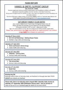 Hansel & Gretel What's On page for March-August 2025